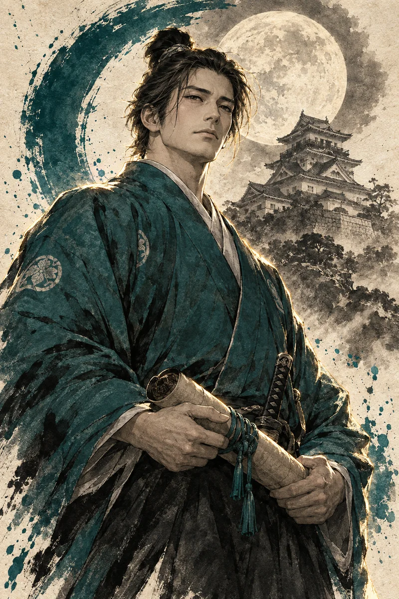 谷村 亀之亟 自雄のイメージイラスト